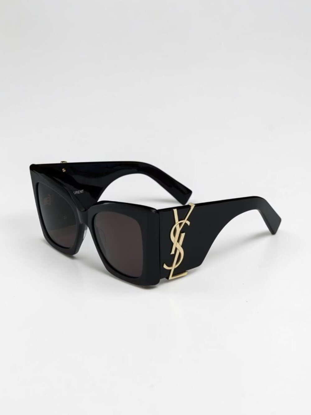 Saint Laurent SL M119 BLAZE-001 Black Gold YSL LOGO Cat Eye Women Sunglasses - Picture 1 of 4